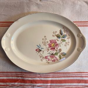 TAYLOR SMITH TAYLOR Antique Floral Platter